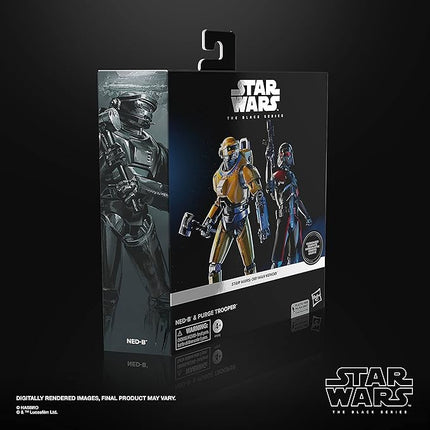 STAR WARS The Black Series NED-B & Purge Trooper, OBI-Wan Kenobi 6-Inch Collectible Action Figures Carbonized 2-Pack, Ages 4 and Up (Amazon Exclusive)
