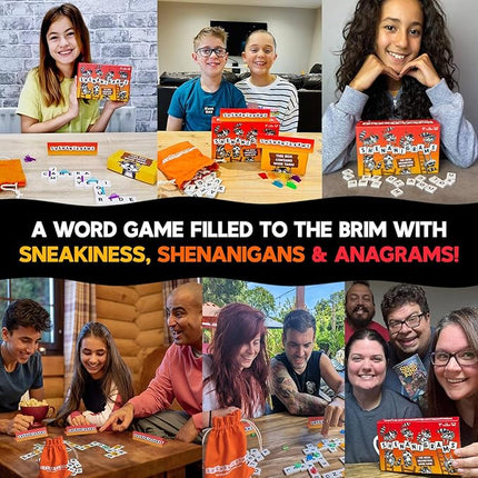 Shenanigrams! – The Mega-Mischievous Word Game! A Super Fun & Fast Family Party Game for Kids, Teens & Adults - Great for Travel, Couples & Family Board Games Night