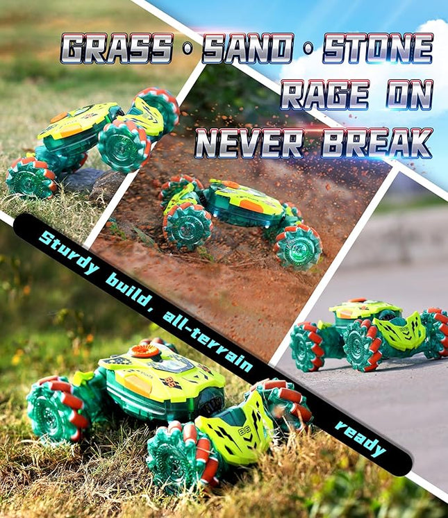 A ALPHA Gesture Remote Control Car, RC Stunt Car with 360° Flips 2.4GHz 4WD Remote Control Toy with Lights Music Birthday Xmas Gift for Boys 5 6 7 8-12 Year Old