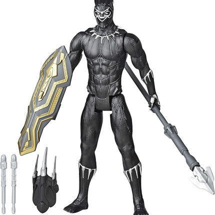Avengers Titan Hero Series Blast Gear Deluxe Black Panther Action Figure, 12-Inch Toy, Inspired by Marvel Comics, for Kids Ages 4 and Up