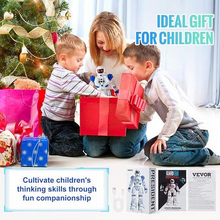VEVOR RC Robot Toys for Kids, Gesture Sensing Programmable Remote Control Smart Robot, Interactive Walking Singing Dancing Robot for Age 3+ Year Old Boys Girls Birthday Gift Present