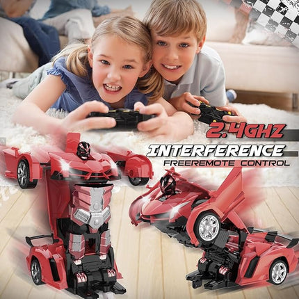 Transform Remote Control Car Toy for Kids 4 5 6 7 8, Remote Control Car for Boys 4-7, Transform Cars for Boys 4-6, Toy Car 5 Year Old Boy, Toys for 3 4 5 6 7 8 9 10 11 12 Years Old Boy