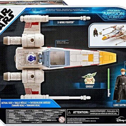 STAR WARS Mission Fleet Stellar Class Luke Skywalker & Grogu X-Wing Jedi Search & Rescue 2.5-Inch-Scale Figure and Vehicle, Ages 4 and Up