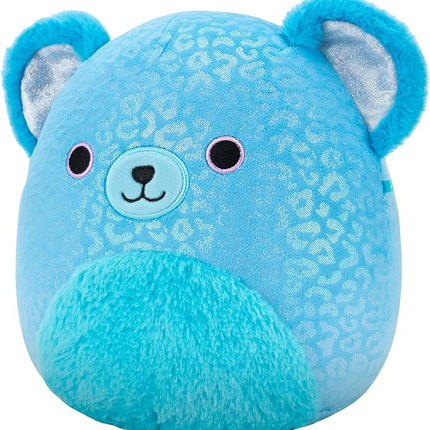 Squishmallows Original 8in Sarge The Blue Jaguar with Iridescent Spots – Official Jazwares Plush (Little)