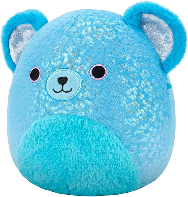 Squishmallows Original 8in Sarge The Blue Jaguar with Iridescent Spots – Official Jazwares Plush (Little)
