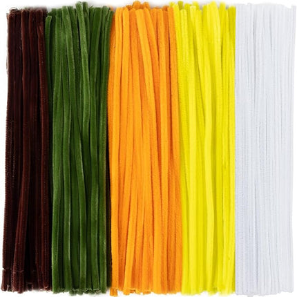 Caydo 200 Pieces Yellow Pipe Cleaners Craft Chenille Stems for DIY Art Creative Crafts Party Valentine's Day Decorations (12 Inch x 6 mm)
