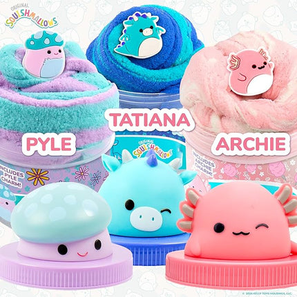 Original Squishmallows Premium Cloud Slime, 3-Pack, 9 Add Ins, 8 oz.
