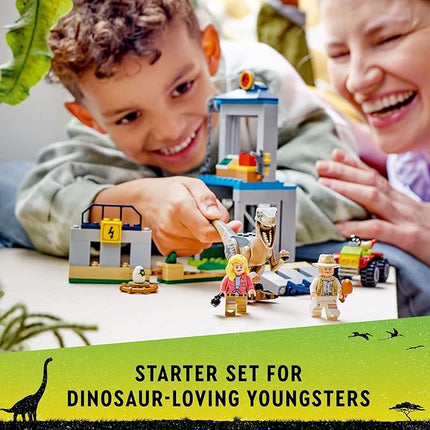 LEGO Jurassic Park Velociraptor Escape 76957 Learn to Build Dinosaur Toy for Boys and Girls; Gift for Kids Aged 4 and Up Featuring a Buildable Dinosaur Pen, Off-Roader Vehicle and 2 Minifigures