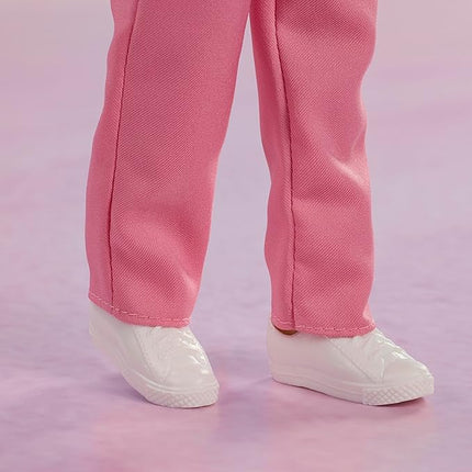 Barbie The Movie Allan Collectible Doll, Michael Cera as Allan with 2 Removable Movie Fashions, Pink Jumpsuit Outfit & Blue Striped Beach Set with Sunglasses