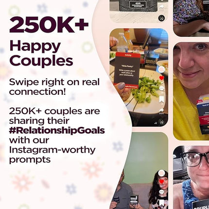 Couple Conversation Cards & Games, Maxi 800 Activities Set for Adults, Fun Board Card Game for Adult Couples in Relationship - Birthdays, Wedding, Wife Husband Gift, 2 Players Date Night Ideas Gifts
