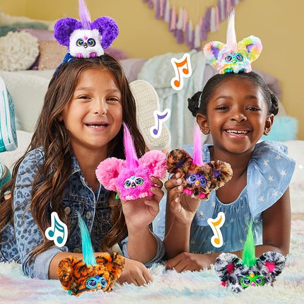 Furby Furblets Moo-Boo Mini Friend, Electronic Plush Toys for Girls & Boys, Cow, Black & White, Speaks Furbish & Plays Music, Series 5, Back to School Gifts, Ages 6+