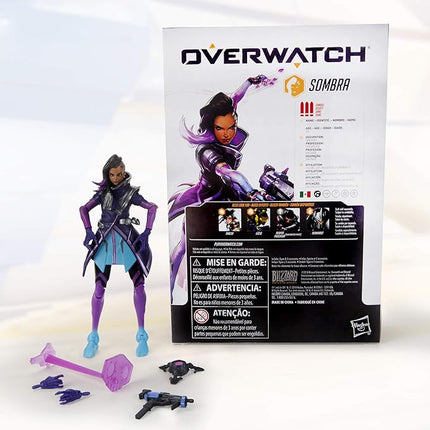 Hasbro Gaming E6487AS00 Overwatch Ultimates Series Sombra 6" Collectible Action Figure