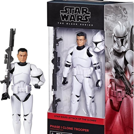 STAR WARS The Black Series Phase I Clone Trooper, Attack of The Clones Collectible 6-Inch Action Figure