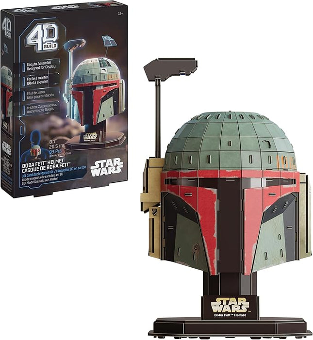 4D Build, Star Wars Boba Fett 3D Model Kit, Star Wars Collectibles & Desk Decor, Adult Puzzle, Building Toys, 93 Pieces, 3D Puzzles for Ages 12 & Up