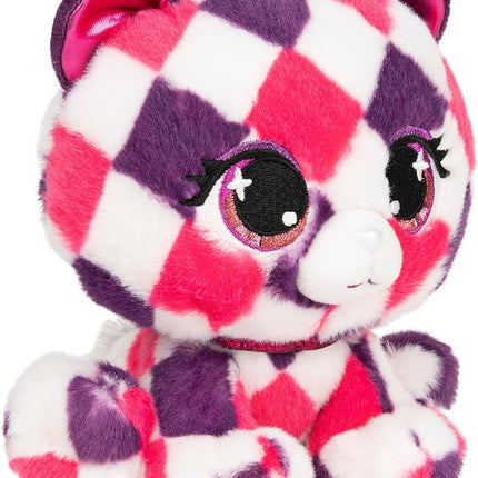GUND P.Lushes Designer Fashion Pets Quinn O’Bearci Teddy Bear Premium Stuffed Animal, Pink/Purple, 6”