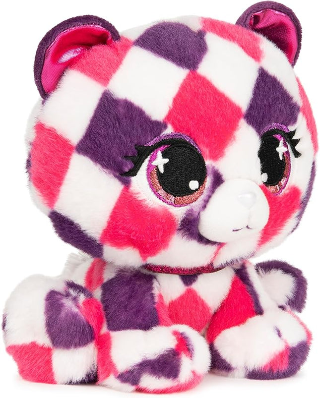 GUND P.Lushes Designer Fashion Pets Quinn O’Bearci Teddy Bear Premium Stuffed Animal, Pink/Purple, 6”