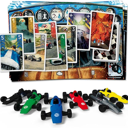 Asmodee HEAT: Pedal to the Metal Board Game - Intense Car Racing and Strategy Game, Fun Family Game for Kids and Adults, Ages 10+, 1-4 Players, 60 Minute Playtime