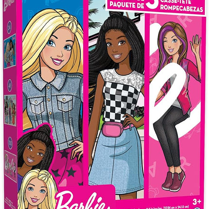 Barbie - 3 in 1 Jigsaw Puzzles for Kids. Great Birthday & Educational Gifts for Boys and Girls. Colorful Pieces Fit Together Perfectly. Great Preschool Aged Learning Gift.