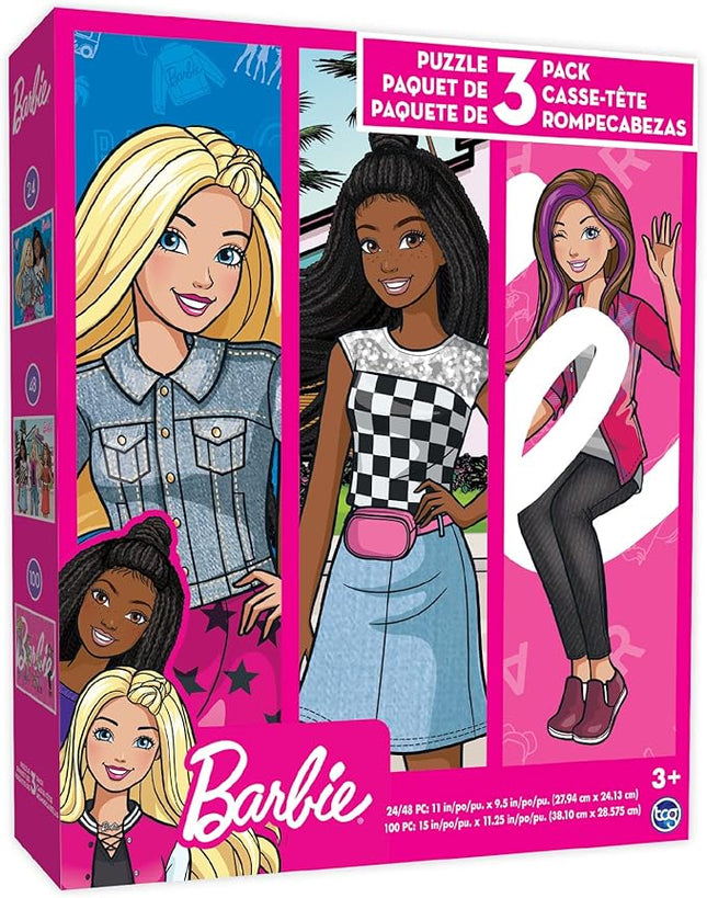 Barbie - 3 in 1 Jigsaw Puzzles for Kids. Great Birthday & Educational Gifts for Boys and Girls. Colorful Pieces Fit Together Perfectly. Great Preschool Aged Learning Gift.