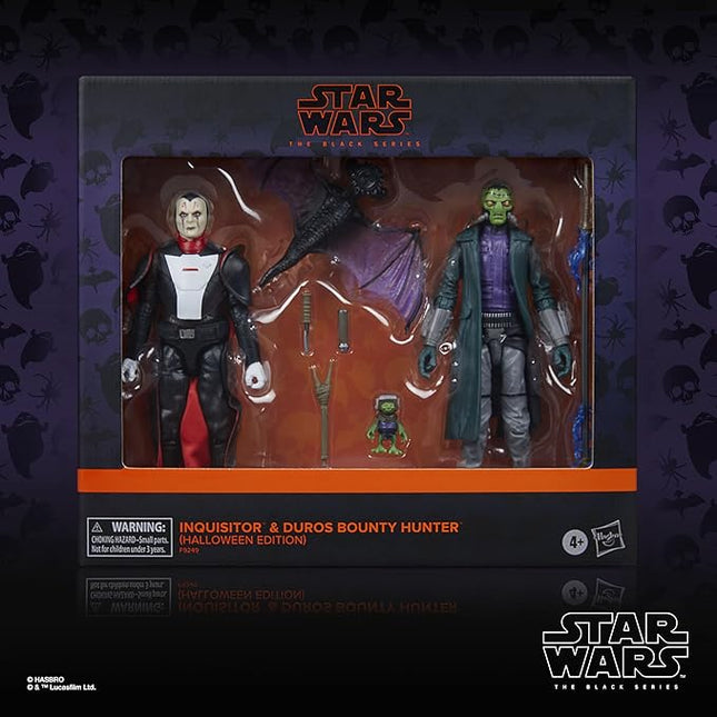 STAR WARS The Black Series Inquisitor & Duros Bounty Hunter, Halloween Edition, Collectible 6 Inch Action Figure 2-Pack (Amazon Exclusive)