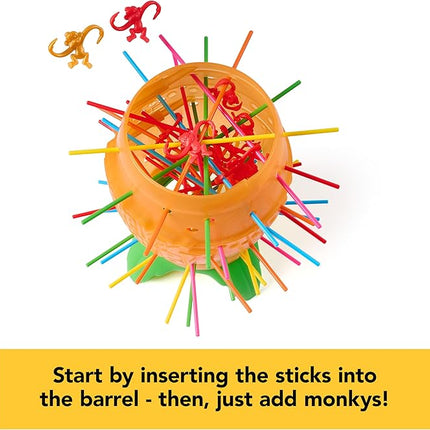 Spin Master Games, Barrel of Monkeys Dropple, A Fun Twist on Two Classic Games, Easy Activity Toy for Preschoolers, for Kids & Family, 2-4 Players, for Ages 4 & Up