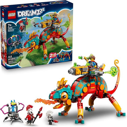 LEGO DREAMZzz Mateo’s Fire Chameleon Building Toy - Pretend Play Set for Kids, Ages 7+ - Storytelling Toy for Boys & Girls - 2 Construction Modes for Pretend Play - Gift Idea for Birthdays - 71492