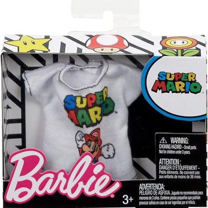Barbie Fashion Super Mario, White Tee