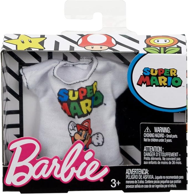 Barbie Fashion Super Mario, White Tee