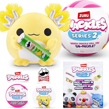 Snackles Series 2 5-inch by ZURU Cuddly Squishy Comfort 5-inch Plush with Licensed Snack Brand Accessory