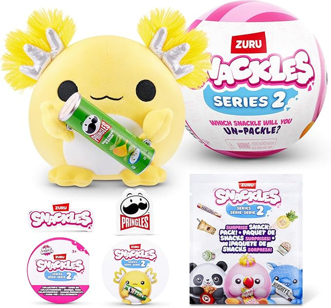 Snackles Series 2 5-inch by ZURU Cuddly Squishy Comfort 5-inch Plush with Licensed Snack Brand Accessory