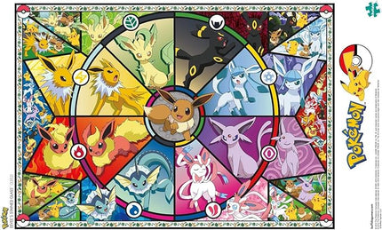 Buffalo Games - Pokemon- Eevee Evolutions Series 1 - 500 Piece Jigsaw Puzzle For Adults -Challenging Puzzle Perfect for Game Nights - Finished Size is 21.25 x 15.00
