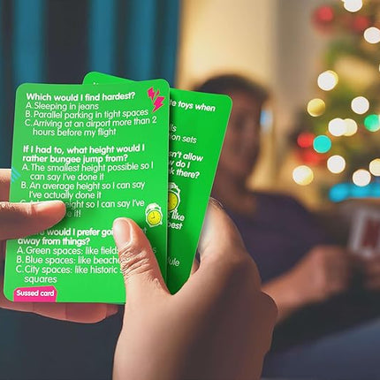 SUSSED “What Would You Do?” Pocket-Sized Question Cards – 231 Fun Conversation Starters for Teens Ages 15+ & Adults | Gift for Travel, Office, Friends & Road Trips