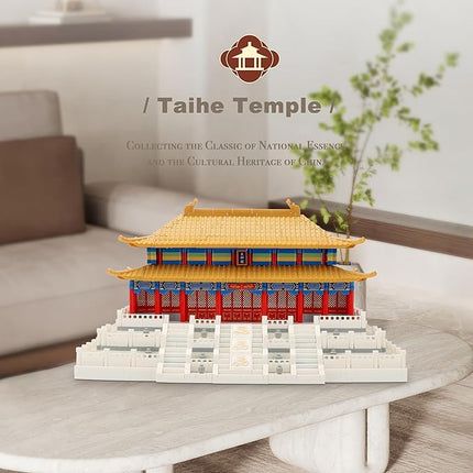 Chinese Architecture Micro Building Blocks Set Hall of Supreme Harmony Collection Model for Display 2166PCS Creative Toy Building Sets for Adults and Age 14+