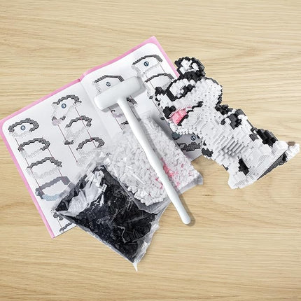 Micro Dog Building Husky Set, DIY Animal 3D Puzzle Building Toy Bricks Set, Educational Particle Building Blocks Toys Kits Gifts for Kids or Adults (4800 Pieces)