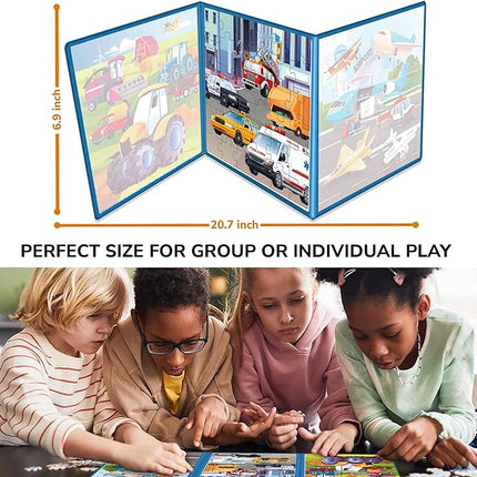 QUOKKA Magnetic Toddler Puzzles Ages 2-4 – 24 Pieces Kids Puzzles Ages 3-5 – Travel Games and Toys for Kids 4-6 Boys and Girls – Learning Transport Car Airplane Road Trip Activities