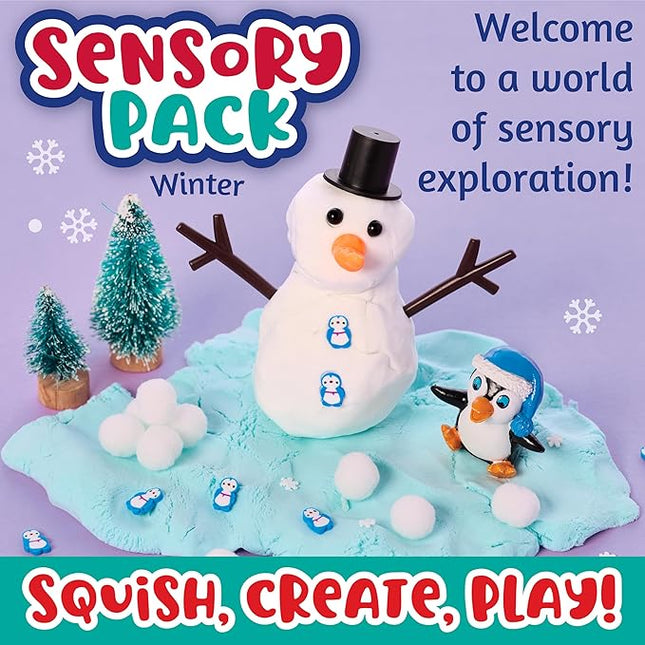 Creativity for Kids Sensory Pack: Winter - Toddler Christmas Crafts, Holiday Crafts for Kids, Sensory Toys for Toddlers, Travel Toys and Stocking Stuffers for Kids (Ages 3+)