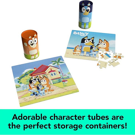 Spin Master Games, Bluey Puzzles 2-Pack, 36 Pieces, Kids Puzzles, Bluey Toys, Preschool Puzzles, for Ages 3 & Up