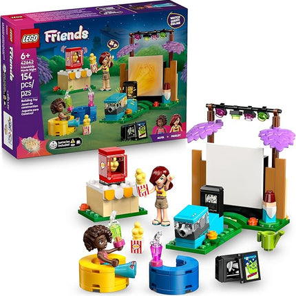 LEGO Friends Friendship Movie Night Pretend Play Building Toy - Interactive Storytelling Playset for Girls & Boys, Ages 6+ - Includes Paisley and Aliya Minidolls - Gift Idea for Birthdays - 42642