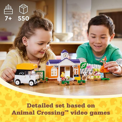 LEGO Animal Crossing K.K.’s Concert in The Plaza Building Toys Set - Animal Crossing Toy Figures & Playsets for Kids, Girls & Boys, Ages 7+ - Pretend Play Birthday Gift - 77052
