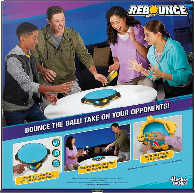 Rebounce Game | Indoor and Outdoor Electronic Action Game for Kids, Teens, and Adults | Ages 8+ | 2 to 6 Players | 10 Mins. | Family Travel Games
