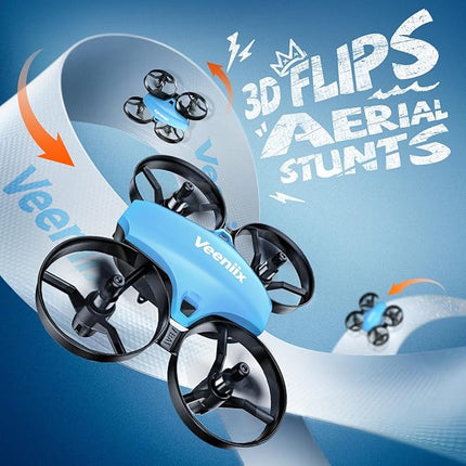 V995 Mini Drones for Kids 8-14+ and Beginners,Indoor RC Quadcopter,Small Helicopter Plane with 3D Flips,360° Rotation,Circle Fly,Auto Hover,Headless Mode and 3 Batteries,Gift for Boys and Girls