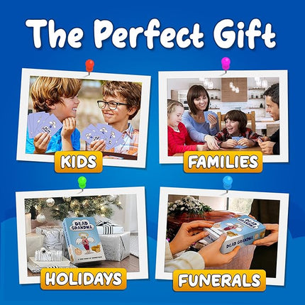 Dead Grandma: A Card Game of Inheritance - Fun and Clever Family Game for Adults, Teens, and Kids - Strategic Party Play for 2-4 Players