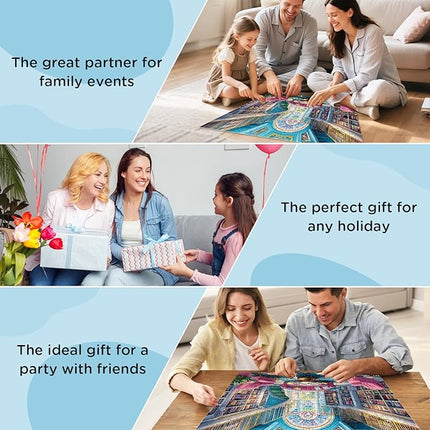 500 Piece Puzzle for Adults, Unique Bookstore Puzzles for Adults 500 Pieces, Colorful Library Bookshelf Jigsaw Puzzles 500 Pieces, Family Challenging Puzzle Game Great Gift Idea 20.5 * 15 in