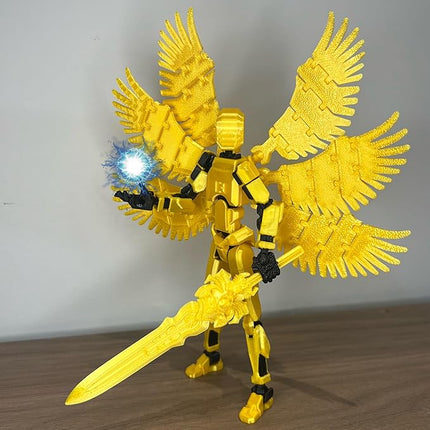 (Assembly Completed) T13 Action Figure Set, Dummy 13 3D Printed Action Toy Gifts for Kids, Robot 13 Action Figure Full Body Mechanical Doll Christmas Birthday Gift for Boys Girls