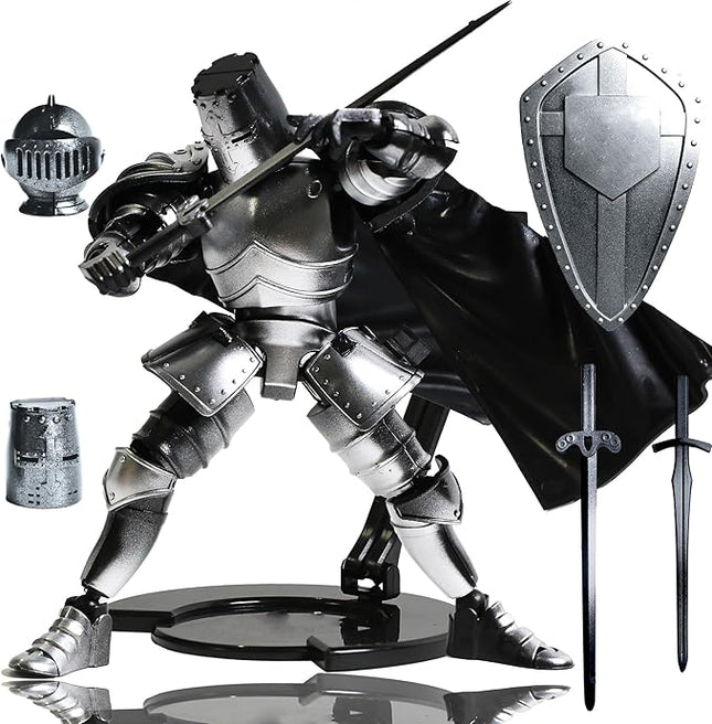 T13 Medieval Knight Titan 13 Robot Action Figure Movable Dummy Figure Fully Articulated Warrior Toy Desktop Table Decoration
