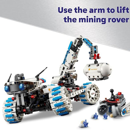 LEGO Technic Lunar Outpost Moon Rover Space Vehicle Building Toy - All-Terrain Explorer for Kids, Boys & Girls, Ages 10+ - Buildable Space Decor for Any Room - Gift Idea for Birthdays - 42211