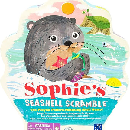 Educational Insights Sophie's Seashell Scramble - Pattern Matching Games for Toddlers 3-5, Preschool Board Games, Toddler Fine Motor Toys, Animal Game, Learning Activities for Kids Ages 3+