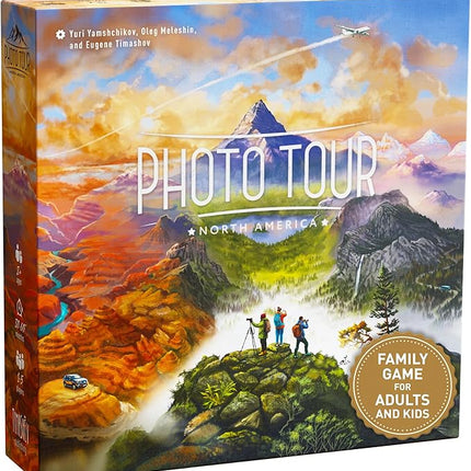 Photo Tour: North America – Family Board Game for Kids and Adults | Travel Strategy Game | Ages 8+ | Easy to Learn | 1–5 Players | Fun for Game Night & Educational Play