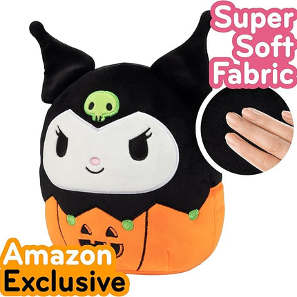 Squishmallows Original 8-Inch Kuromi Jack O' Lantern- Hello Kitty - Official Jazwares Halloween Pumpkin Plush - Collectible Soft & Squishy Sanrio Stuffed Animal Toy - Gift for Kids, Girls & Boys