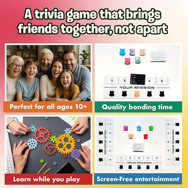 Mission Trivial – A Cooperative Trivia Game of Strategy & Smarts – Includes Recon & Mission Phases – 2 to 5 Players – Ages 10+ – Perfect for Parties, Travel & Game Night